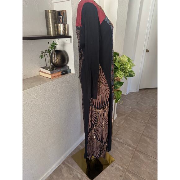 Soft Surroundings Sultana Maxi Dress Embroidered, Beaded and Sequin Embellished - Picture 7 of 10